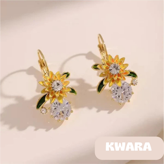 Aretes Flor de Girasol