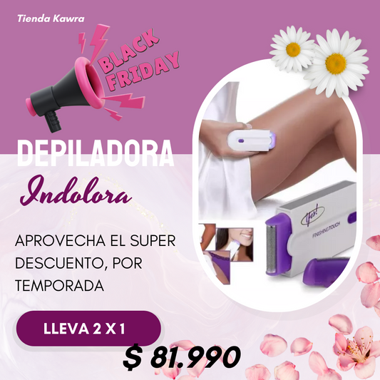 Depiladora facial y corporal recargable (INDOLORA) 2x1